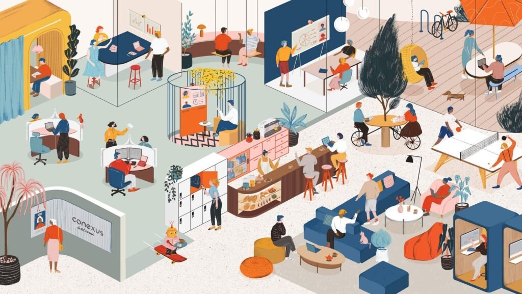 a hybrid workplace